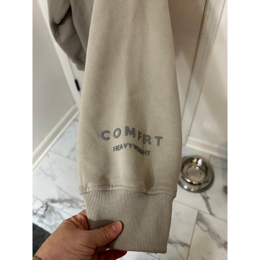Comfrt Khaki Beige Heavyweight Hoodie size 2XL - Picture 2 of 5
